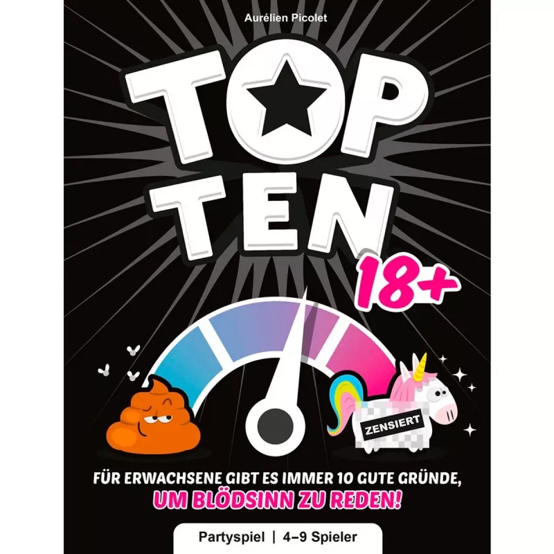 Top Ten 18+, gioco per feste