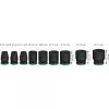 Set di chiavi a percussione Bosch Powertools PRO 1/2 pollice 9 pezzi, nero
