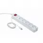 Protezione da sovratensione Gembird PCW-MS-2G bianco 5 uscite AC 250V 1,8m