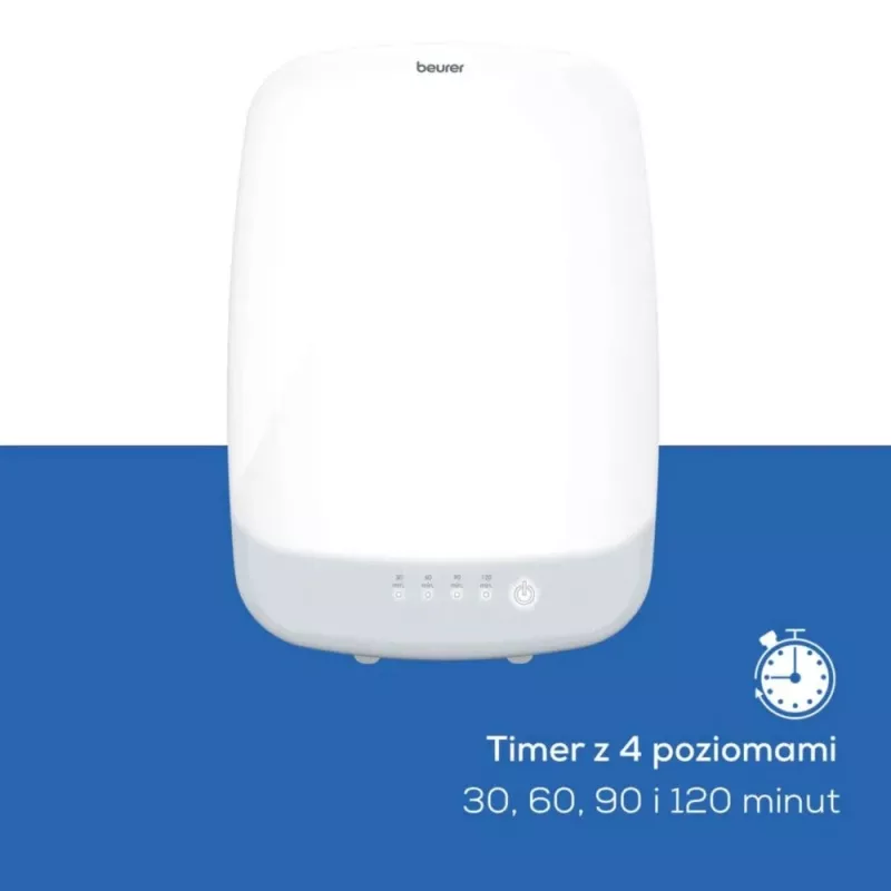 Beurer TL 85 lampada a luce diurna, 14000 lux, LED, senza sfarfallio, senza UV, timer, bianca