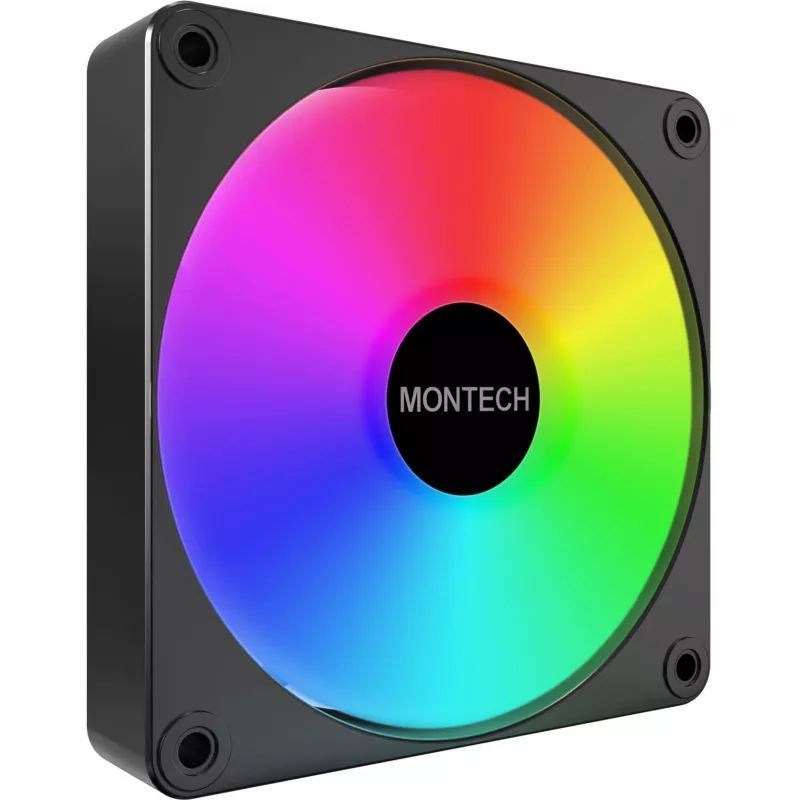 Montech GF120R V2 ARGB modulo ventola per case PC 12 cm nero 3 pezzi