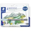 Staedtler Design Journey 371 BK4-2 set di pennarelli a pennello a pigmento, Lake Colors, 4 pz