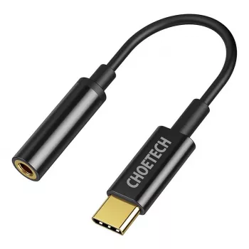 Adattatore audio CHOETECH USB Type-C (connettore maschio) a jack 3,5 mm (connettore femmina) modello AUX003