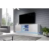 Cama Meble QIU 160 mobile TV, MDF, bianco lucido