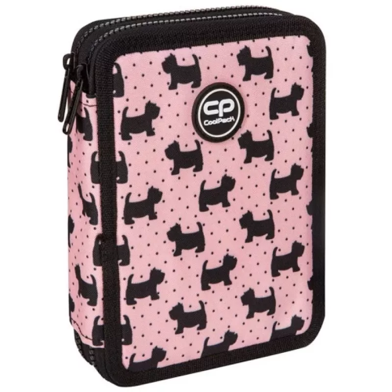 Astuccio portapenne doppio con accessori Coolpack Jumper XL Doggies