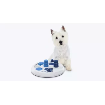 Gioco puzzle interattivo per cani Trixie Flip Board per snack e distribuzione del cibo, plastica, diametro 22 cm, base antiscivolo, per razze piccole 5–10 kg