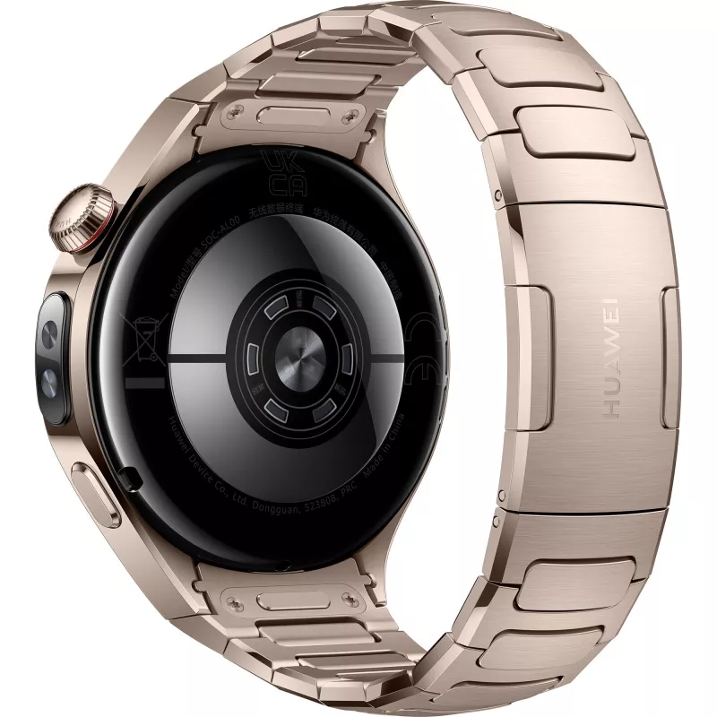 Orologio smart Huawei WATCH 5 42 mm, 1,38" AMOLED, eSIM, cinturino in titanio Sand Gold