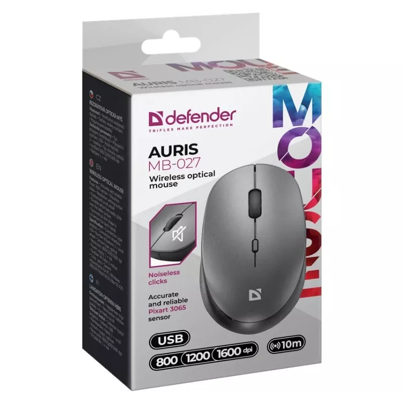 Mouse wireless DEFENDER AURIS MB-027 interfaccia