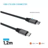 Cavo magnetico intrecciato USB-C su USB-C FIXED FIXDBM-CC12-GR, USB 2.0, 1,2 m, grigio