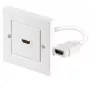 Microconnect HDMWALL1 presa HDMI bianco