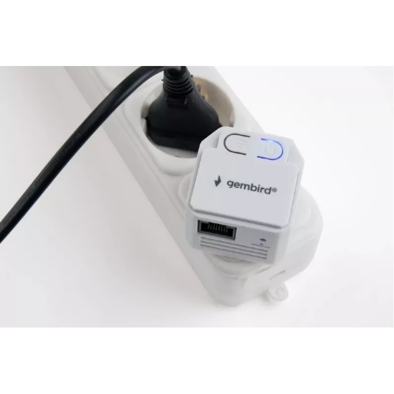 Ripetitore di rete Gembird WNP-RP300-03, 300 Mbit/s, 2,4 GHz, antenna interna 3 dBi, 1x RJ-45