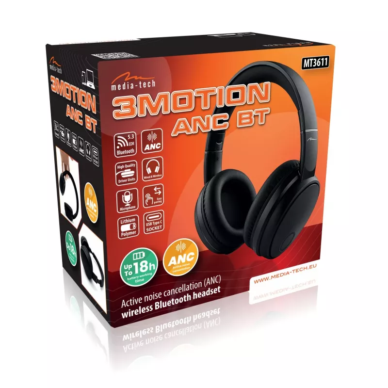 Cuffie BT/ANC 3MOTION Anc BT MT3611