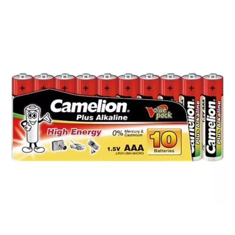 Batterie alcaline AAA CAMELION LR03 1170 mAh — confezione da 200