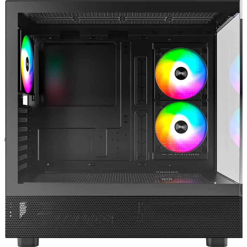 Montech XR Midi-Tower, vetro temperato – nero