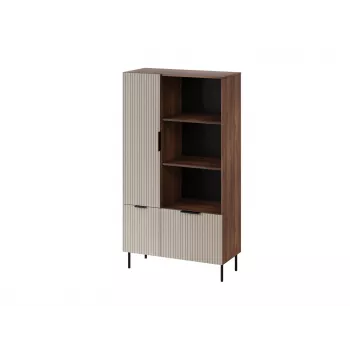 Libreria Cama Meble ALMERA Cama 4, noce/cashmere, 90×42×165 cm