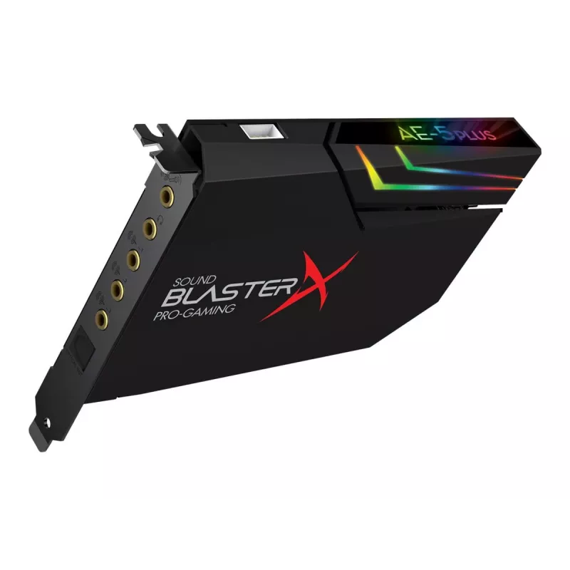 Creative Sound BlasterX AE-5 Plus Black PCI-e RGB scheda audio gaming