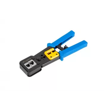 Pinza crimpatrice LANBERG NT-0204 per connettori RJ-45, nero/blu, 272×110,5×30 mm, 140 g