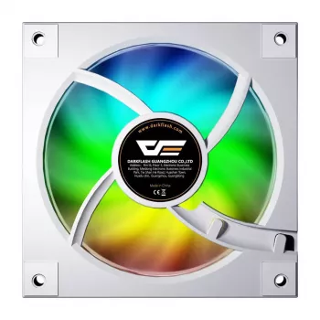 Ventola di raffreddamento Darkflash DM20 bianco 120mm 3 pin per case PC e raffreddamento CPU