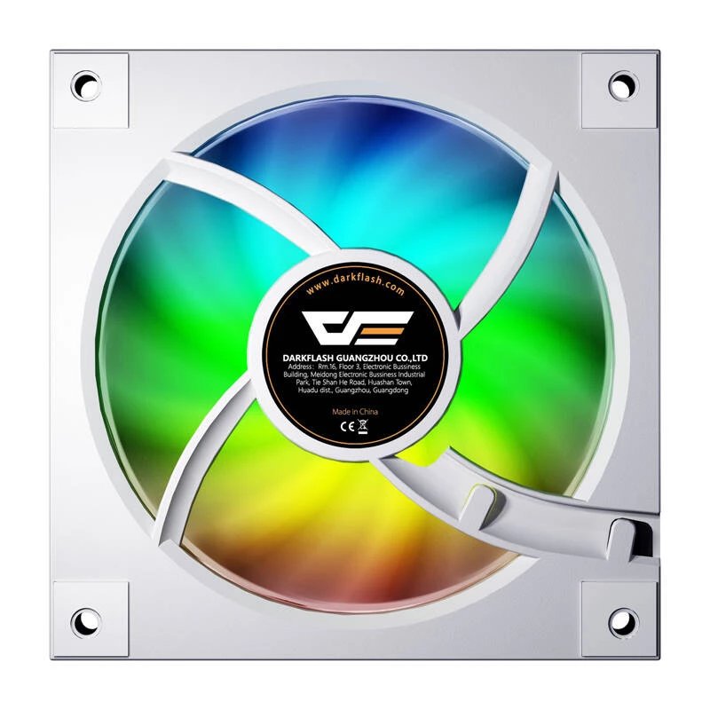 Ventola di raffreddamento Darkflash DM20 bianco 120mm 3 pin per case PC e raffreddamento CPU