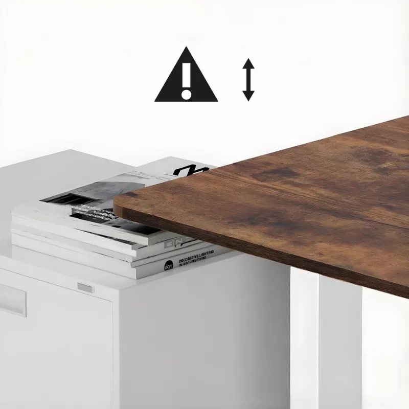 Scrivania regolabile elettricamente in altezza ergo office ER-400 W — altezza max. 1160 mm, carico max. 80 kg