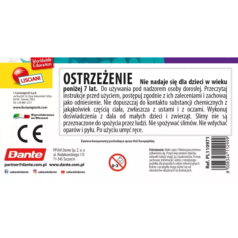 Squeezer educativo Liscianigiochi Slumi Science Chamäleon 304-PL110971 – pratico giocattolo scientifico