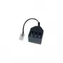 Helos - Adattatore telefonico - RJ-11 (M) a TAE-NFN (F) - 10 cm - nero