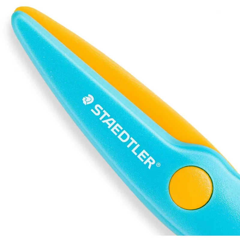 Forbici Staedtler Noris Junior taglio dritto blu giallo 100 mm