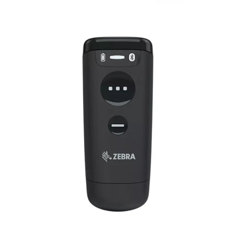 Lettore di codici a barre palmare Zebra CS60 1D/2D LED wireless IP65 nero, Bluetooth/USB, portata 100 m, 83 g