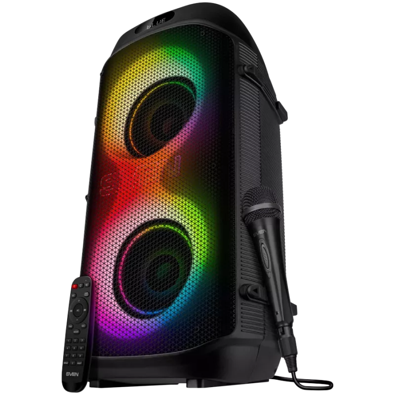 SVEN PS-850, (100W, TWS, Bluetooth, FM, USB, microSD, display LED, 8000mAh)