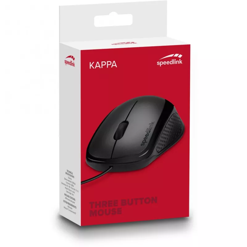 Mouse SPEEDLINK SL-610011-BK USB Type-A ottico