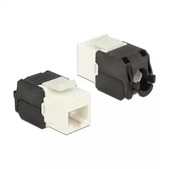 Delock 86266 Modulo Keystone da RJ45 a LSA Cat.6A UTP, bianco
