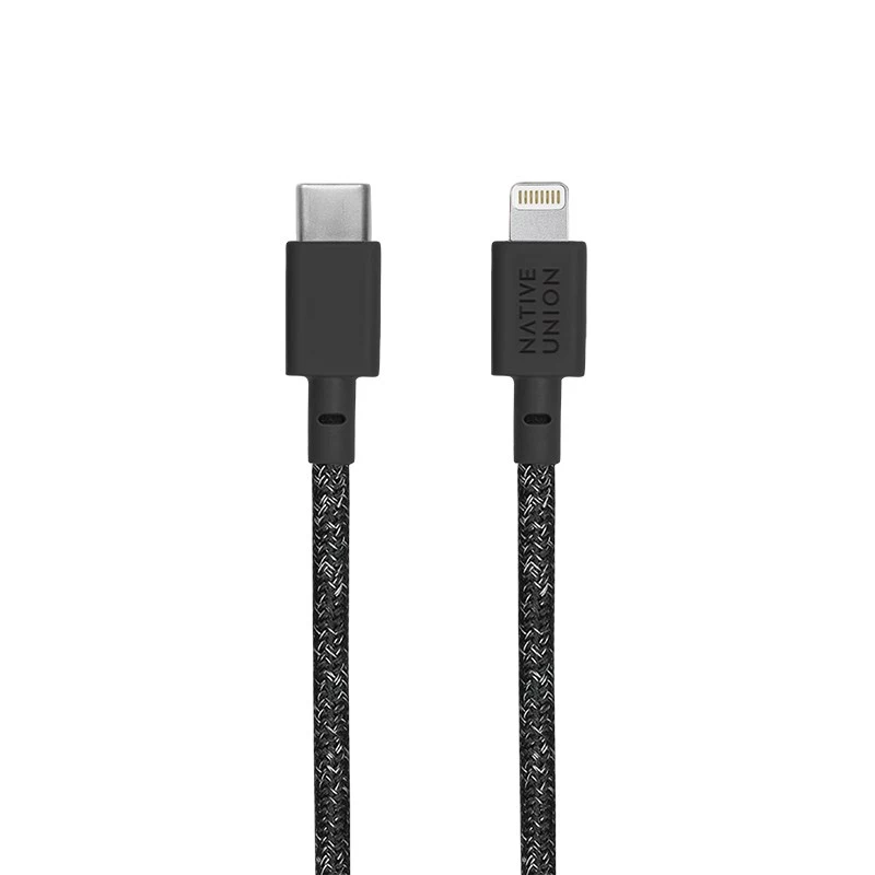 Cavo USB-C a Lightning Native Union Night 3 m – nero/grigio, lunghezza 3 m