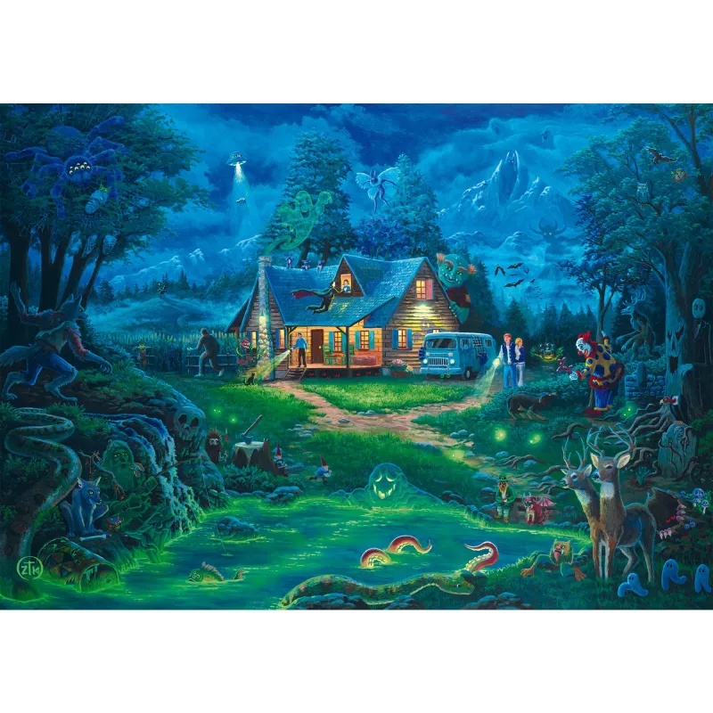 Schmidt Spiele Puzzle Zac Kinkade The Haunted House 1000 pezzi, dimensione finita ca. 68 x 48 cm