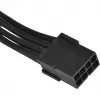 SilverStone SST-PP07-PCIB cavo di prolunga PCIe 8 pin a PCIe 6+2 pin, 25 cm, nero