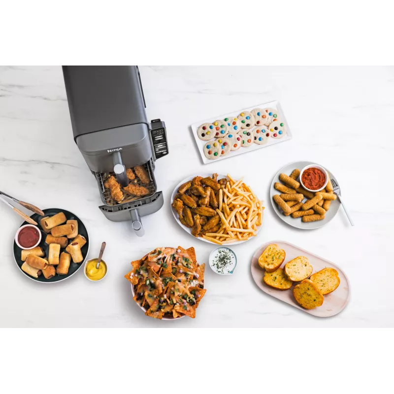 Ninja Double Stack XL friggitrice ad aria 2 scomparti con sonda di temperatura SmartCook 9,5 L SL451EU