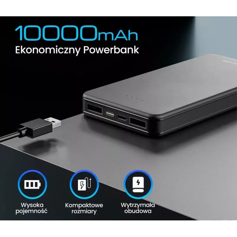 Powerbank portatile Extralink EPB-078B 10000mAh