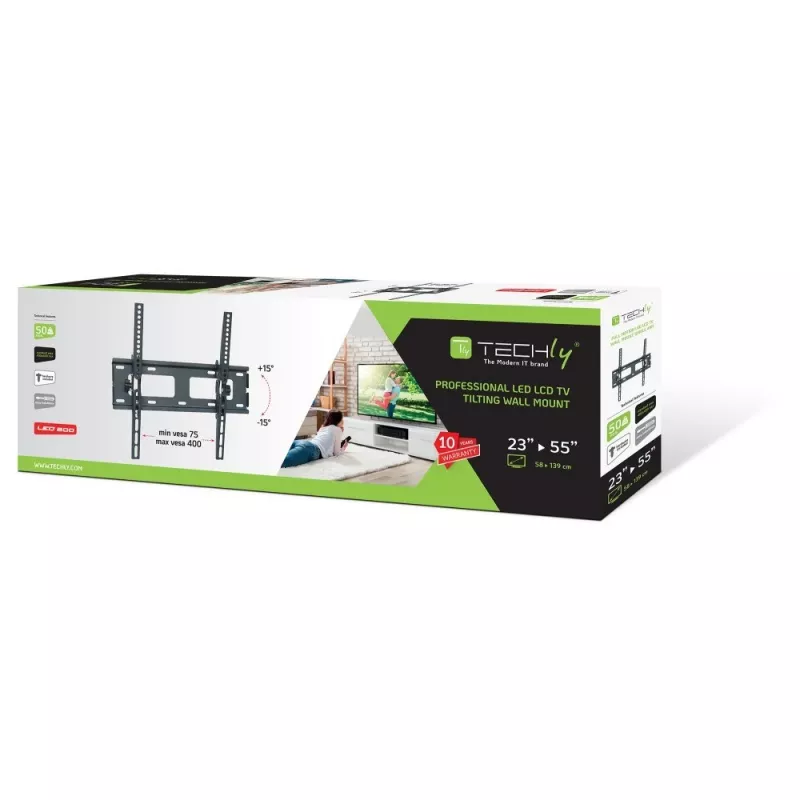 Techly supporto a parete per TV LED LCD 23-55