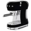 SMEG 50's Style ECF02BLEU macchina per espresso, 15 bar, nera