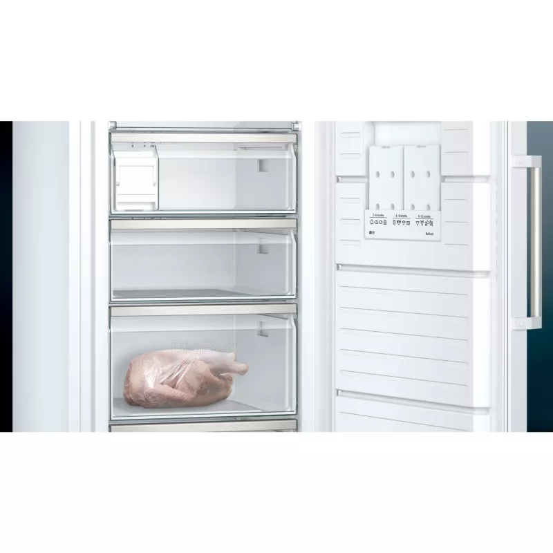 Congelatore Siemens iQ500 GS58NAWCV verticale a libera installazione 366 L bianco