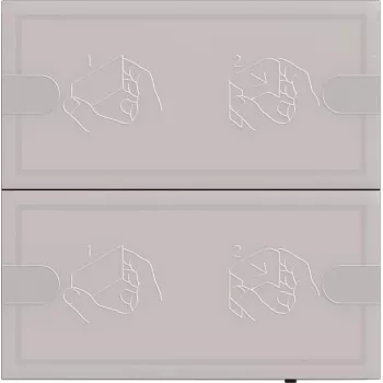 Comando a parete sensore tattile Gira KNX Tastsensor 4 Komf. 2f TS4 antracite — KNX Tastsensor, 4 canali, antracite