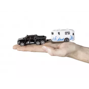 Auto RC con roulotte REVELL 23566 — mini modello radiocomandato, a batteria, veicolo giocattolo