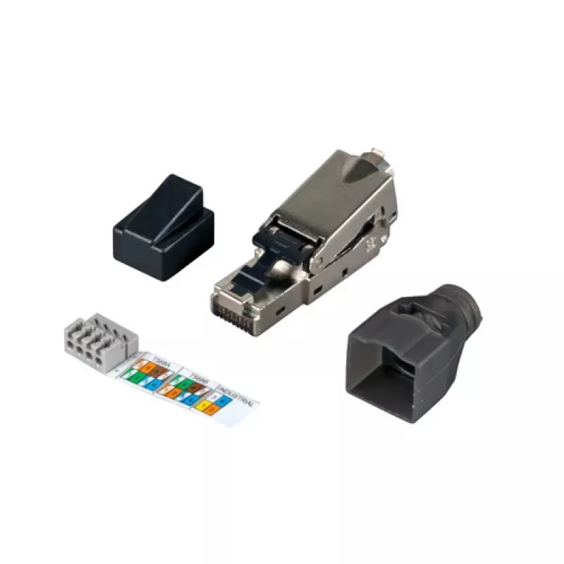 EFB Elektronik 88035.1 spina RJ45 STP Cat.6, assemblabile sul campo, argento
