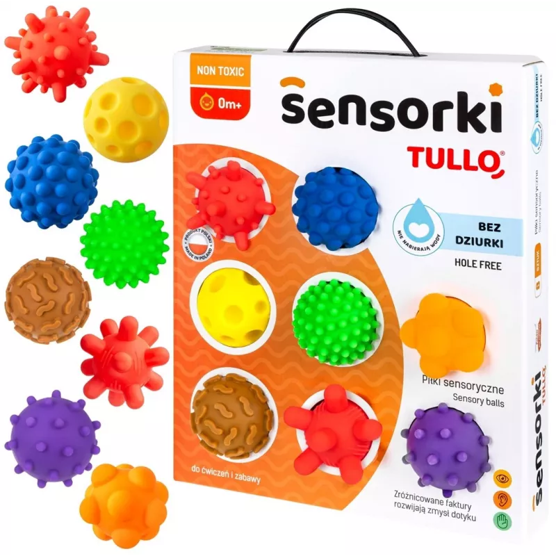Palle sensoriali senza fori TULLO 8 pezzi