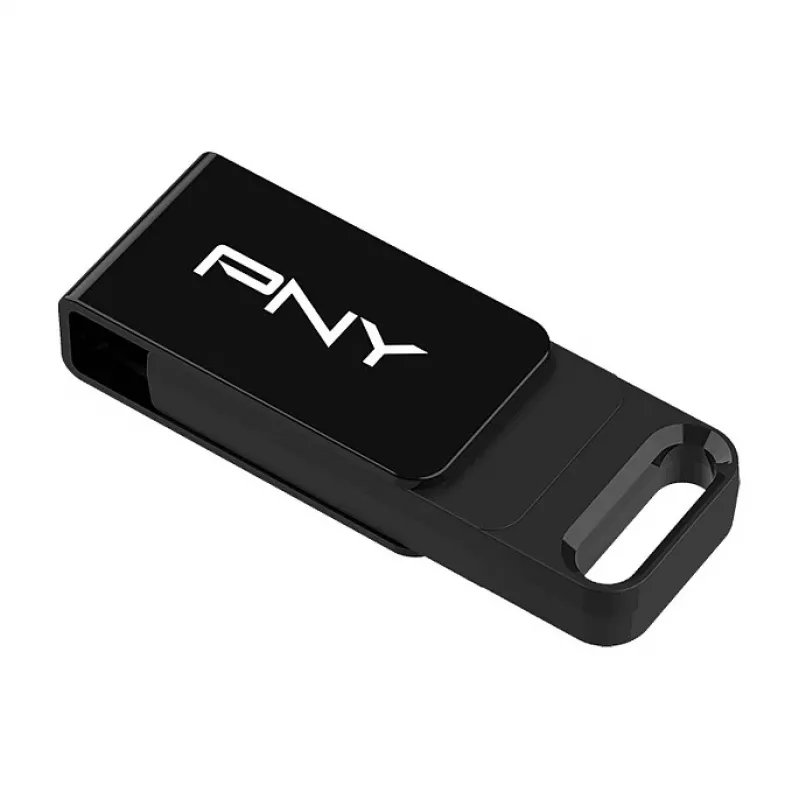 PNY Elite, 128 GB, USB Type-C, 3.2 Gen 1 (3.1 Gen 1), 120 MB/s, Dia, Nero