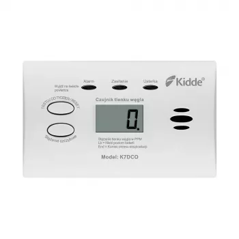 Rilevatore di monossido di carbonio Kidde K7DCO con display bianco