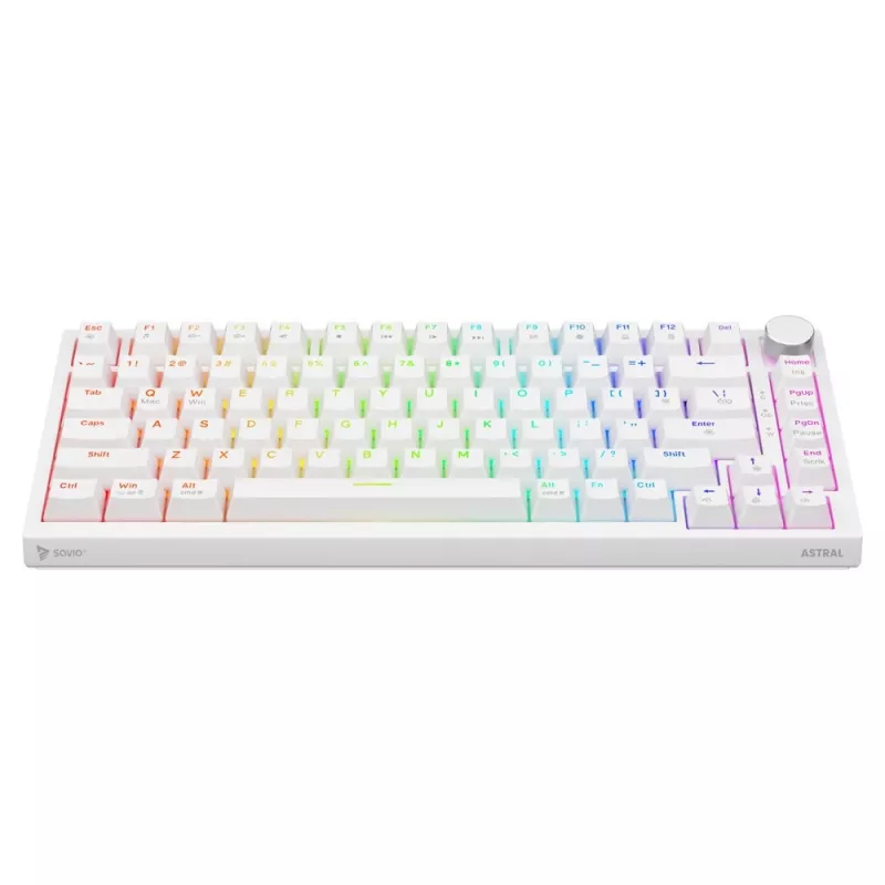 Tastiera gaming Savio ASTRAL WHITE JADE USB QWERTY US International