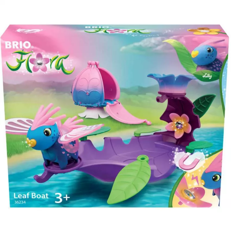 Ravensburger BRIO Flora Lily's Leaf Boat set di gioco con personaggio giocattolo