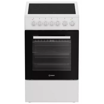 Piano cottura in vetroceramica INDESIT IS5V5GSW/P — piano cottura elettrico in vetroceramica a 4 zone, bianco