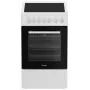 Piano cottura in vetroceramica INDESIT IS5V5GSW/P — piano cottura elettrico in vetroceramica a 4 zone, bianco