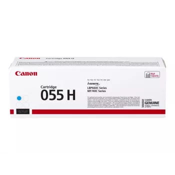 Cartuccia toner Canon 055H 1 pezzo originale ciano